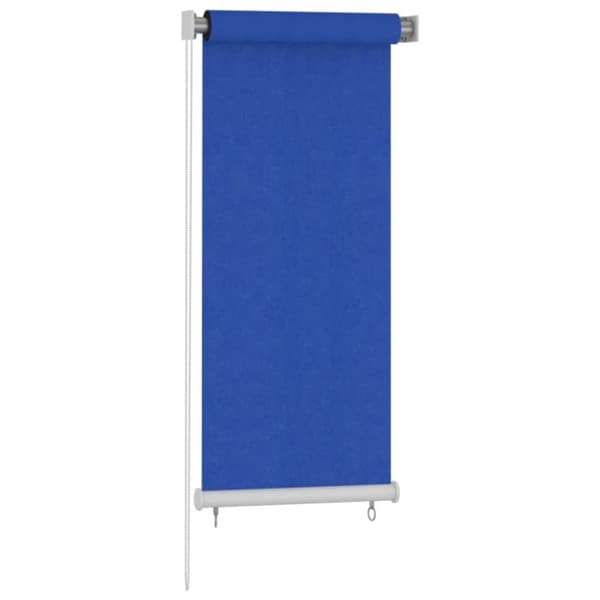 Rullgardin utomhus 60x140 cm blå HDPE