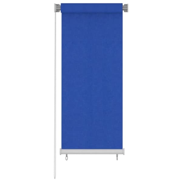 Rullgardin utomhus 60x140 cm blå HDPE