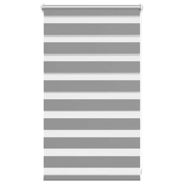 Rullgardin randig grå 50 x 100 cm transparent