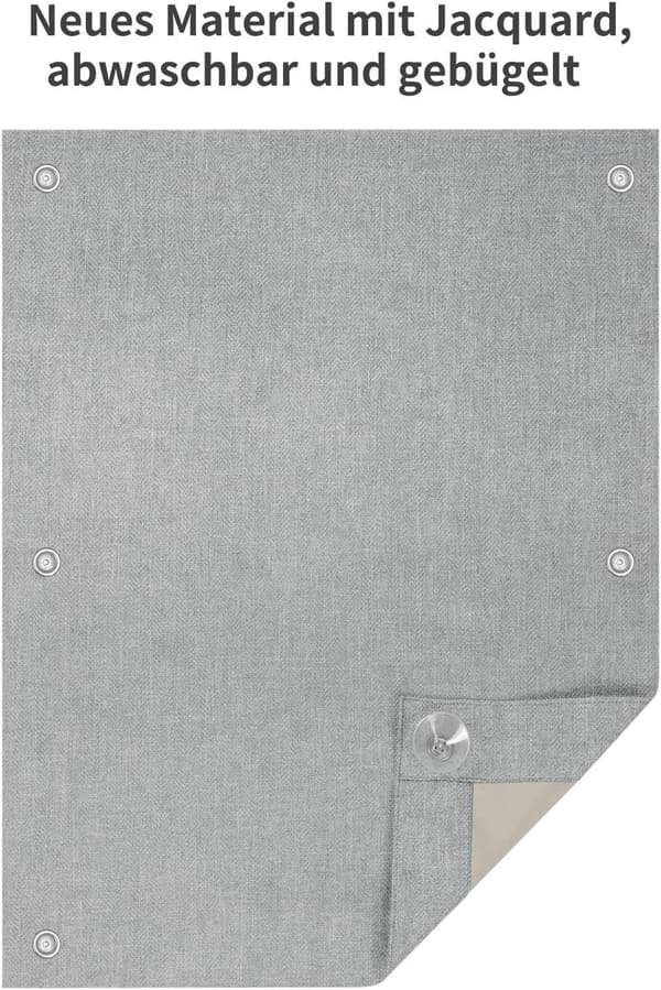 Rootz Skylight Blackout Rullegardin - Fjernbetjent sugekopper - Uigennemsigtigt stof - 100 % solbeskyttelse - Polyester - Nem at samle - Valgbar størr