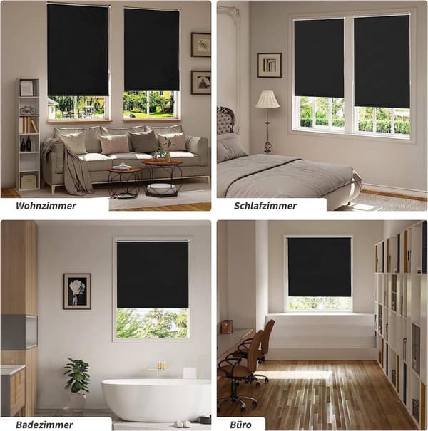 Rootz Blackout Rullegardin - Termiske vinduesskærme - Lystætte skærme - Varmeisolering - 40-120 cm x 160/210 cm