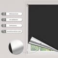 Miniatyrbillede 2 af 9: Rootz Blackout Rullegardin - Termiske vinduesskærme - Lystætte skærme - Varmeisolering - 40-120 cm x 160/210 cm