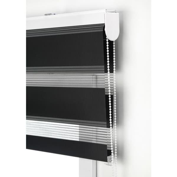 Natt- och dagrullgardin - Natt- och daggardin Storlek 115x250 - Natt- och daggardin Färg Svart | BLINDECOR