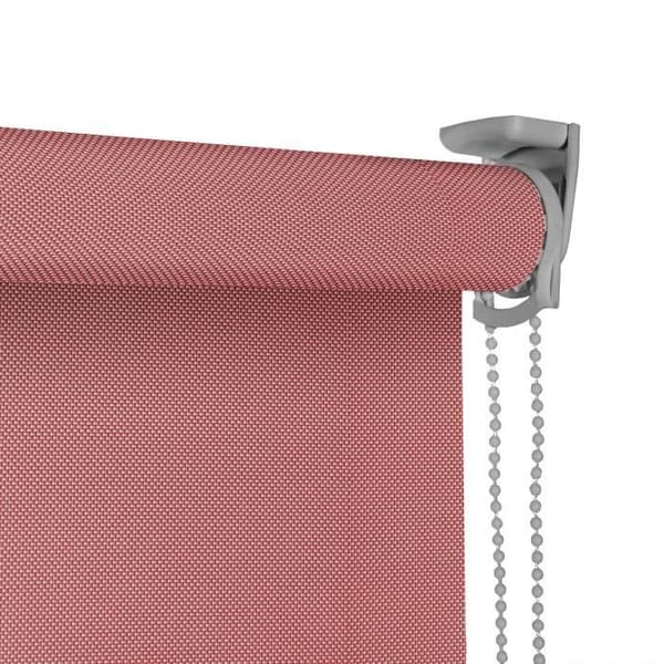 VIEWTEX Screen Rullgardin - Öppningsgrad 10% Silver/Röd 105X250cm