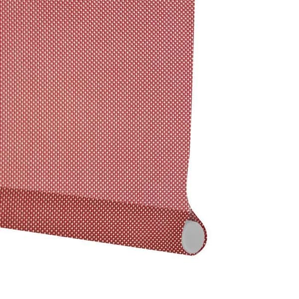 VIEWTEX Screen Rullgardin - Öppningsgrad 10% Silver/Röd 105X250cm