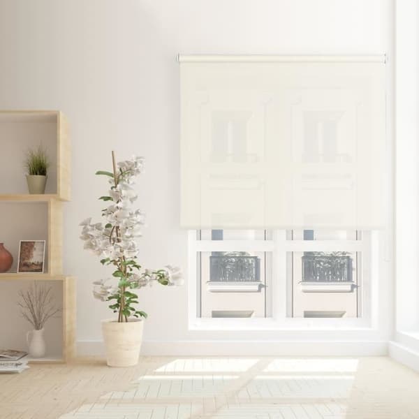 VIEWTEX Screen Rullgardin - Öppningsgrad 10% Vit Linne 150X250cm