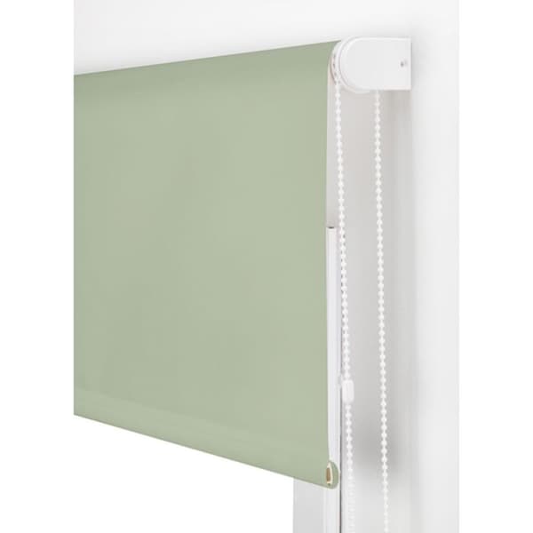 BLINDDECOR | Slät genomskinlig rullgardin 180 x 175 – Mått persienntyg: 177 x 170 – pastellgrön