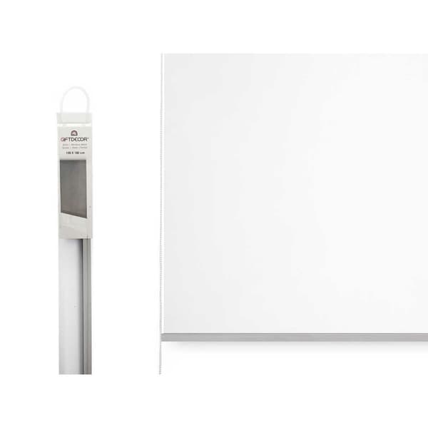 Rullpersienner 150 x 180 cm Vit Tyg Plast (6 antal)