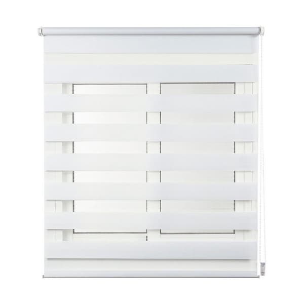 Rullegardiner Stor Planet Clip&Fix Night&Day Hvid (120 x 180 cm)