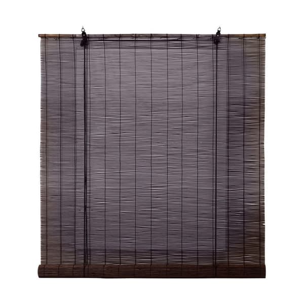 Rullegardiner Stor Planet Ocre Mørkebrun Wengue Bambus 120 x 175 cm
