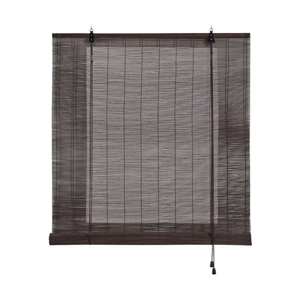 Rullegardiner Stor Planet Ocre Mørkebrun Wengue Bambus 120 x 175 cm