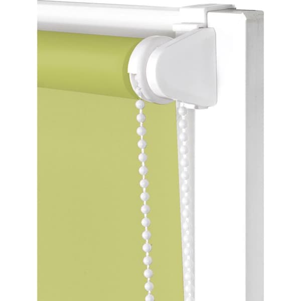 BLINDDECOR | Slät ogenomskinlig rullgardin EasyFix UTAN VERKTYG 67x180 - Blindtygsmått: 64x175 - Pistaschgrön rullgardin