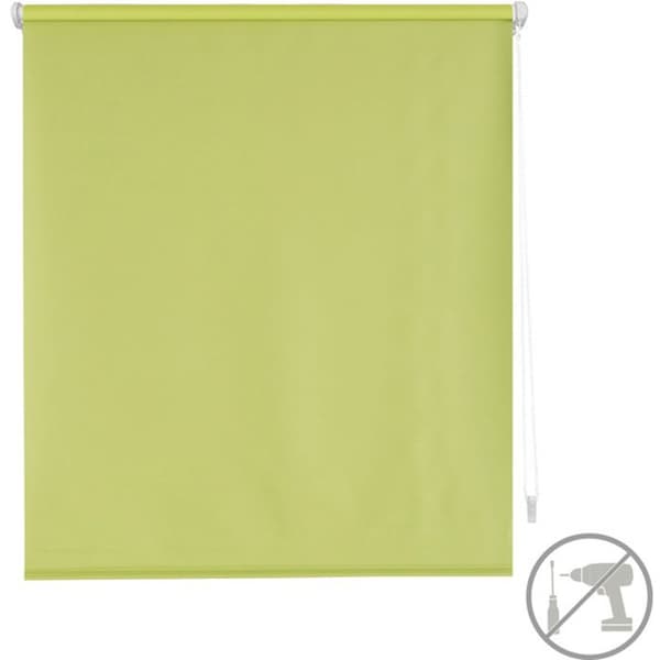 BLINDDECOR | Slät ogenomskinlig rullgardin EasyFix UTAN VERKTYG 67x180 - Blindtygsmått: 64x175 - Pistaschgrön rullgardin