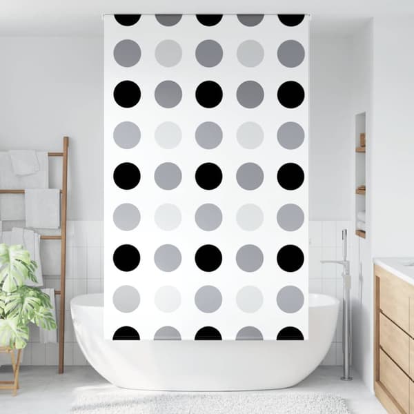 Rullgardin för dusch 140x240 cm tyg bredd 136 cm