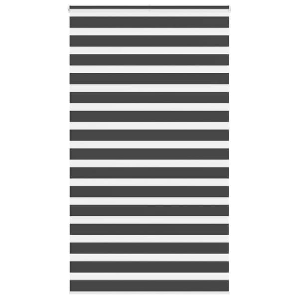 Rullgardin zebra svart 135x230 cm tyg bredd 130,9 cm polyester