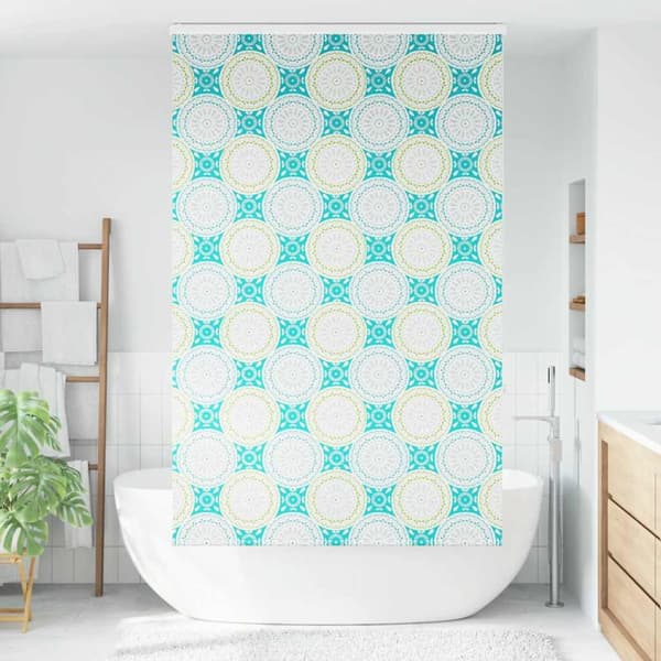 Duschrullgardin med kassett 140x240 cm tyg bredd 136 cm