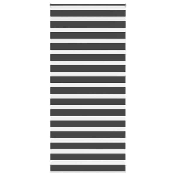 Rullgardin zebra svart 95x230 cm tyg bredd 90,9 cm polyester