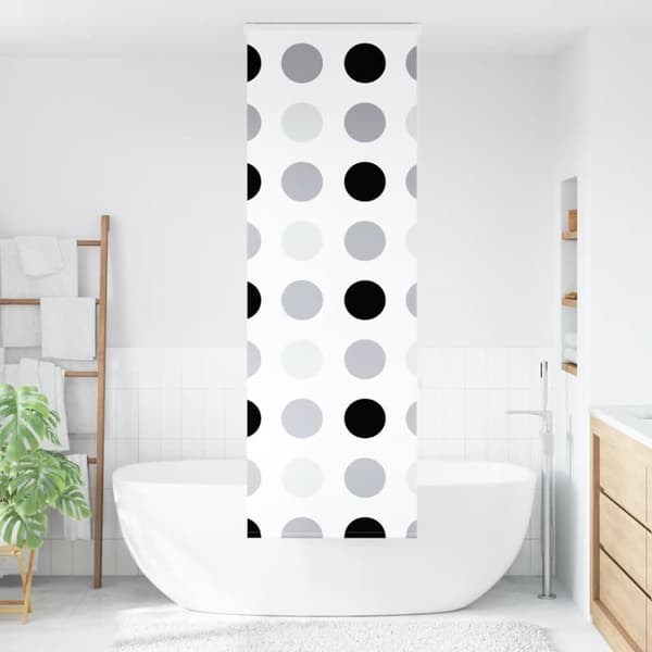 Duschrullgardin med kassett 70x240 cm tyg bredd 66 cm