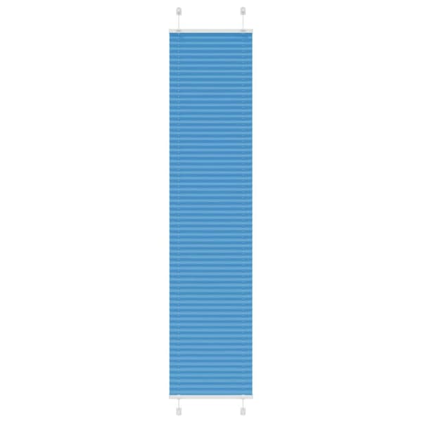 Plisserad persienn blå 45x200cm tyg bredd 44,4cm polyester