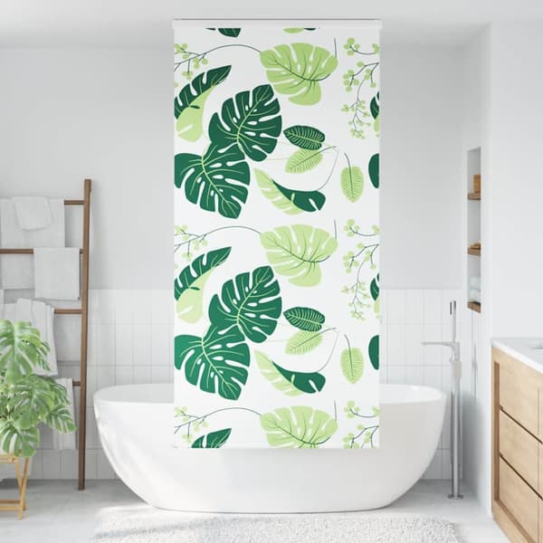 Duschrullgardin med kassett 100x240 cm tyg bredd 96 cm