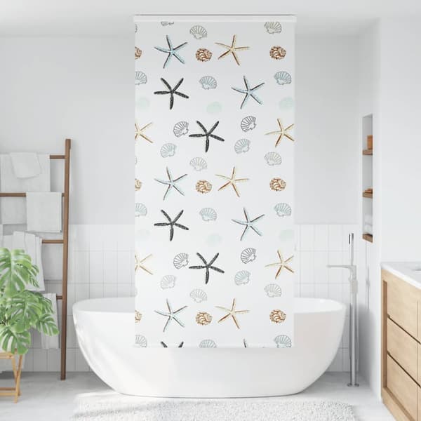 Duschrullgardin med kassett 90x240 cm tyg bredd 86 cm
