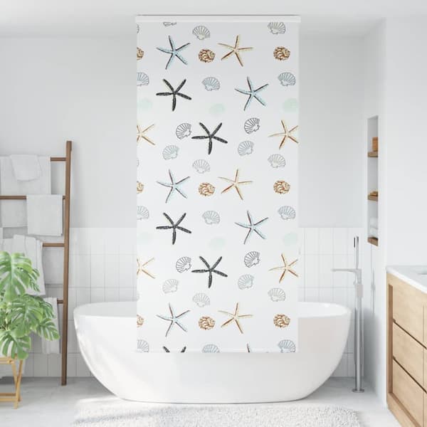 Duschrullgardin med kassett 100x240 cm tyg bredd 96 cm