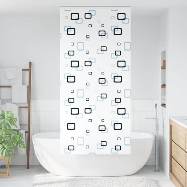 Duschrullgardin med kassett 100x240 cm tyg bredd 96 cm