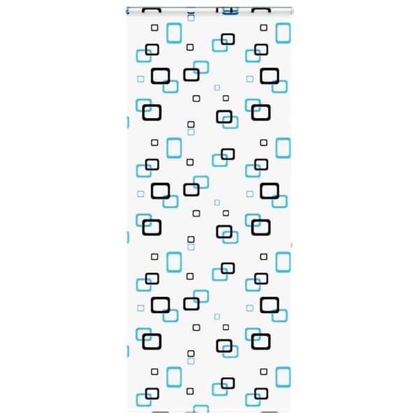 Duschrullgardin med kassett 100x240 cm tyg bredd 96 cm