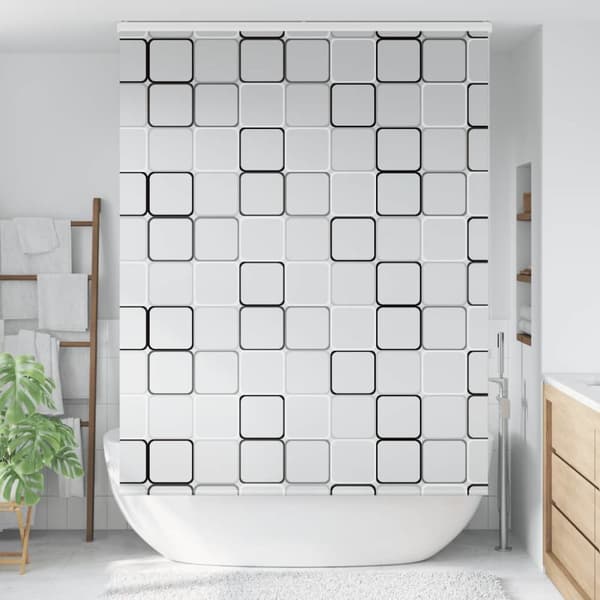 Duschrullgardin med kassett 160x240 cm tygbredd 156 cm