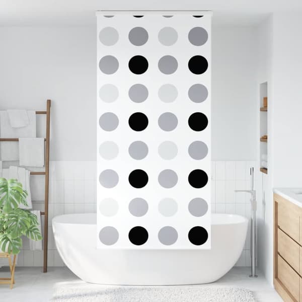 Duschrullgardin med kassett 110x240 cm tyg bredd 106 cm