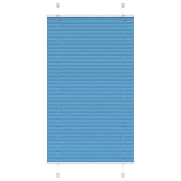 Plisserad persienn blå 70x100 cm tyg bredd 69,4 cm polyester