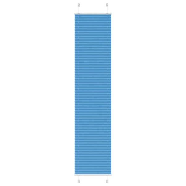 Plisserad persienn blå 40x200cm tyg bredd 39,4cm polyester