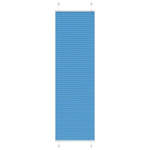 Plisserad persienn blå 55x200cm tyg bredd 54,4cm polyester