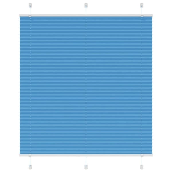 Plisserad persienn blå 115x100 cm tyg bredd 114,4cm polyester