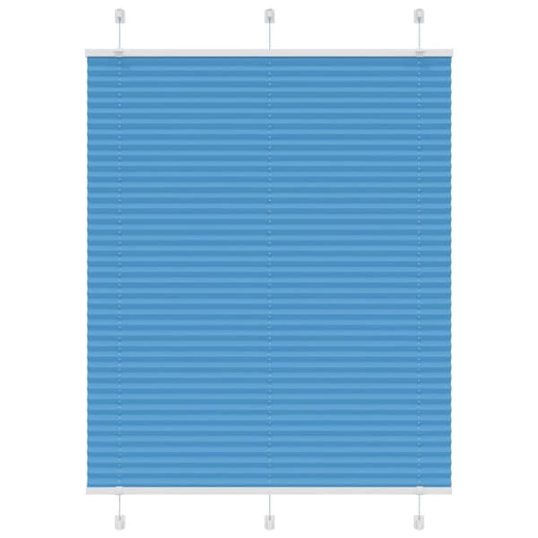 Plisserad persienn blå 110x150 cm tyg bredd 109,4cm polyester