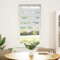 Miniatyrbild 2 av 2: Rullgardin zebra vit 60x150 cm tyg bredd 55,9 cm polyester
