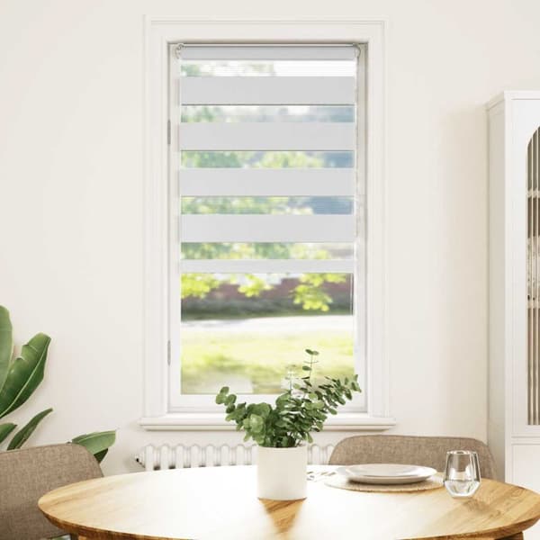 Rullgardin zebra vit 60x150 cm tyg bredd 55,9 cm polyester