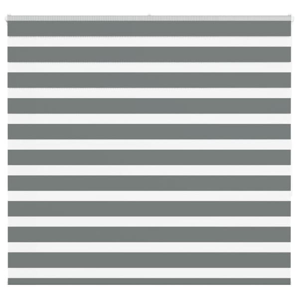 Rullgardin zebra mörkgrå 160x150 cm tyg bredd 155,9cm polyester