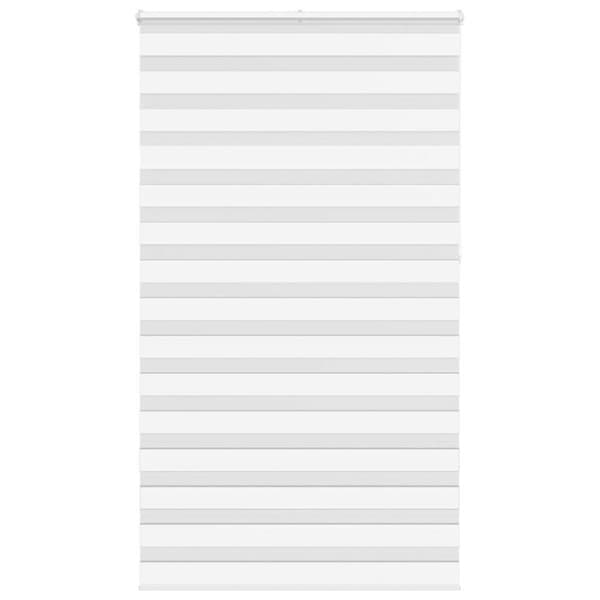 Rullgardin zebra vit 125x230 cm tyg bredd 120,9 cm polyester