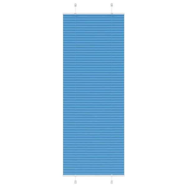 Plisserad persienn blå 70x200 cm tyg bredd 69,4 cm polyester