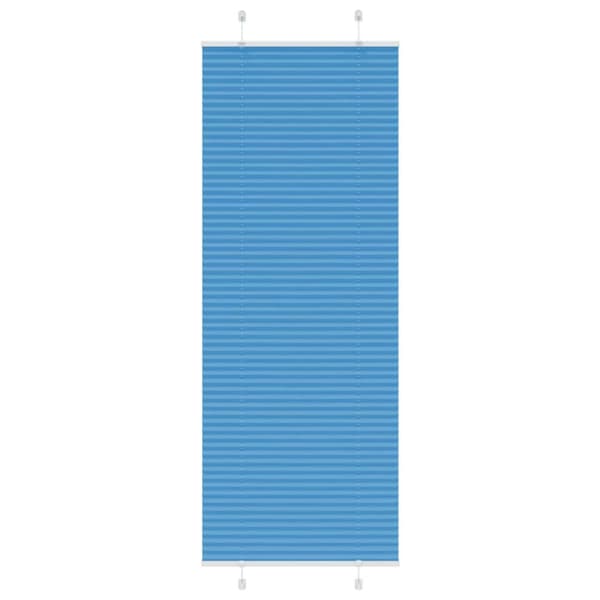 Plisserad persienn blå 80x200 cm tyg bredd 79,4 cm polyester
