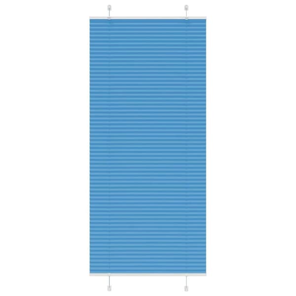 Plisserad persienn blå 100x200 cm tyg bredd 99,4 cm polyester