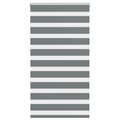 Miniatyrbild 1 av 2: Rullgardin zebra mörkgrå 90x100 cm tyg bredd 85,9 cm polyester