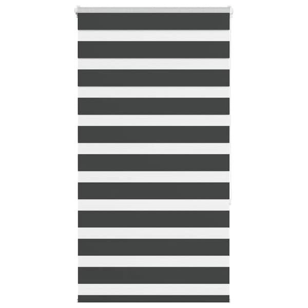 Rullgardin zebra svart 85x150 cm tyg bredd 80,9 cm polyester