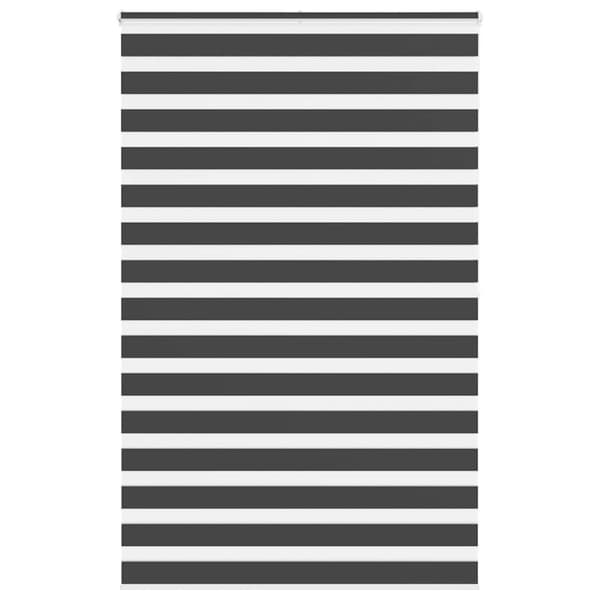 Rullgardin zebra svart 145x200 cm tyg bredd 140,9 cm polyester