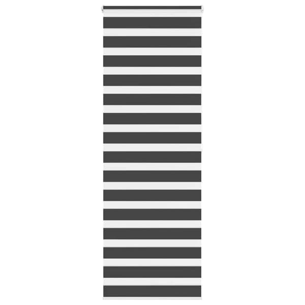 Rullgardin zebra svart 85x200 cm tyg bredd 80,9 cm polyester