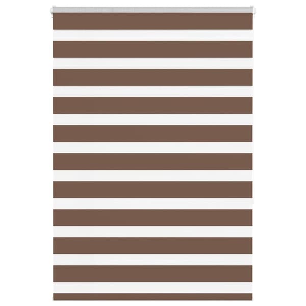 Rullgardin zebra brun 105x150 cm tyg bredd 100,9 cm polyester