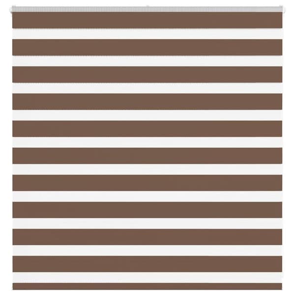 Rullgardin zebra brun 140x100 cm tyg bredd 135,9 cm polyester