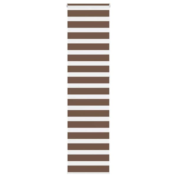 Rullgardin zebra brun 55x230 cm tyg bredd 50,9 cm polyester