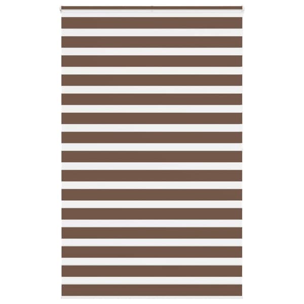 Rullgardin zebra brun 150x200 cm tyg bredd 145,9 cm polyester